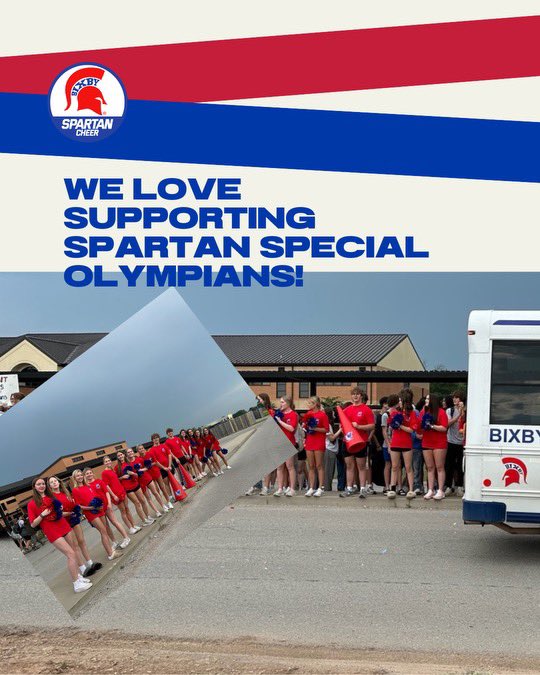 Special Olympics Send Off, we’re cheering for our Spartans!! ❤️💙

#PlayLikeChampions | #bixbyspartans | #spartanspirit | #letsgospartans
