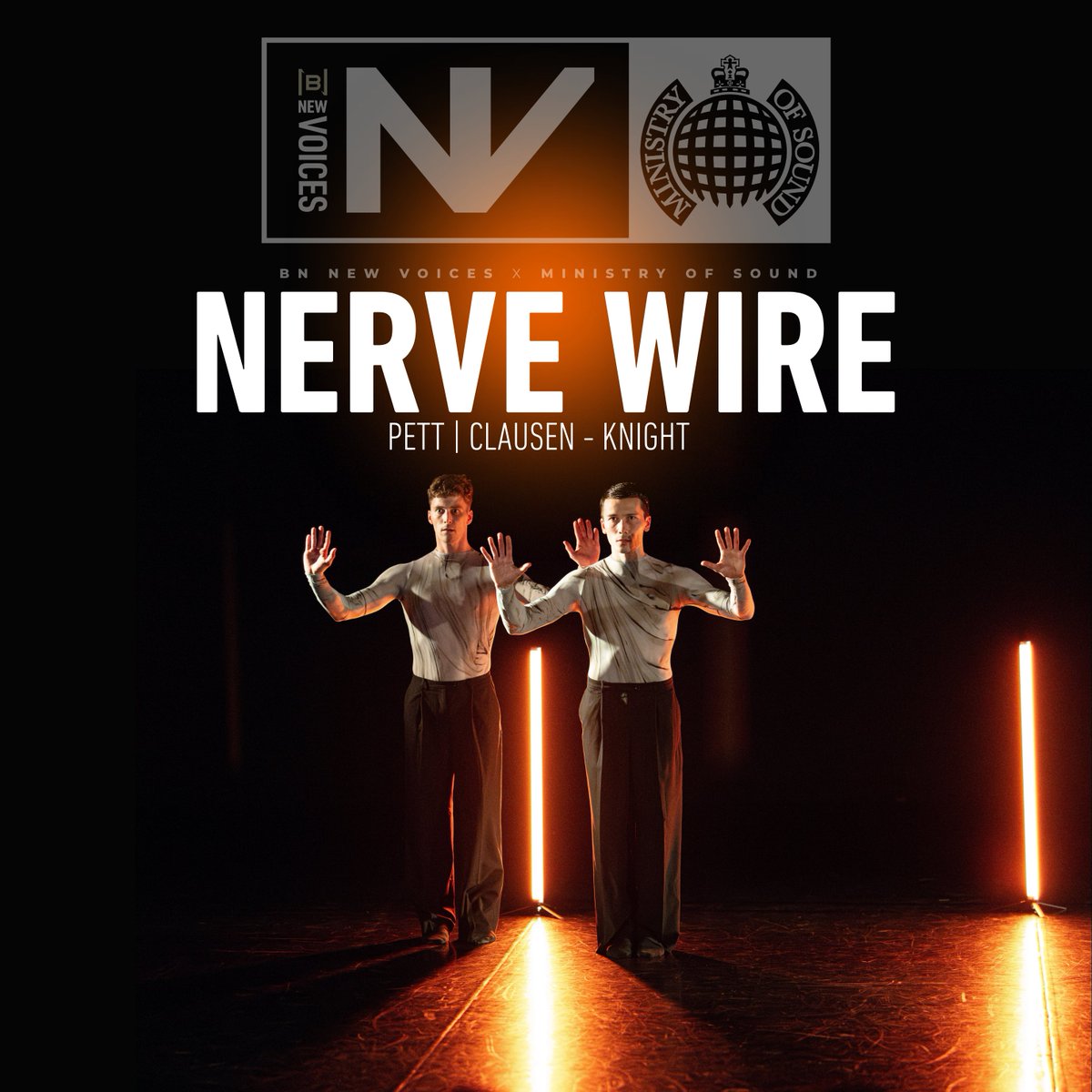 Introducing the Ballet Nights New Voices at Ministry of Sound... Nerve Wire, choreographed and performed by Pett | Clausen - Knight Secure your tickets today and witness the electrifying show at Ministry of Sound... Book Now at balletnights.com/newvoices