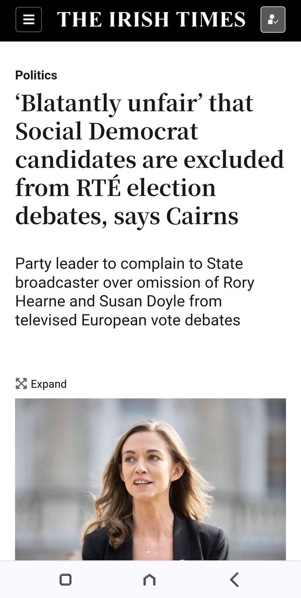 RoryHearneGaffs's tweet image. RTE have informed us that I will NOT be included in the live televised debate on European Elections for Midlands North-West this Monday.
This is anti-democratic &amp;amp; excludes the voice of the housing issue.
It gives the establishment parties a free pass.
@rte need to reverse this.