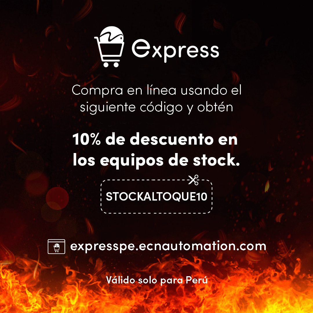 ECNautomation's tweet photo. Usa nuestro código STOCKALTOQUE10 y obtén 10% de descuento en equipos de stock. 👩💻 👨💻 Promoción valida por el mes de Mayo para Perú 🇵🇪
👉 https://t.co/obTuZZPB3y
#ECNEXPRESSPERU #STOCKALTOQUE10 #compraenlinea #endresshauser #tuckson #terofox #Peru https://t.co/Ift1ypT4Nb