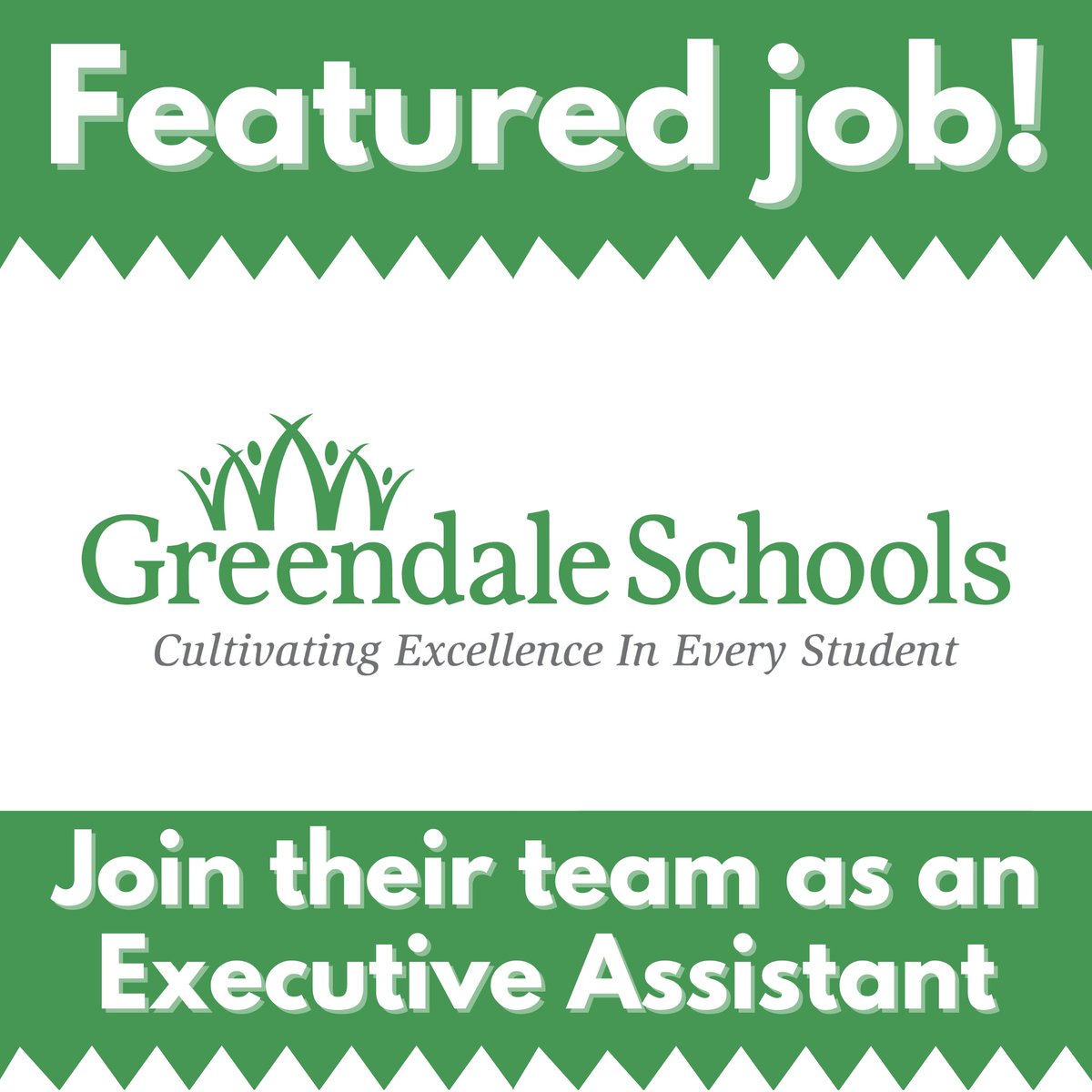 An Executive Assistant (learn more or apply 👉 tinyurl.com/4u4hjj2k) is sought in #Greendale by @GreendaleLearns. $58K-$62K salary—apply today for this important #job opening!

#NonprofitJobs #GreendaleWI #MKE #MKEjobs #MilwaukeeWI #MilwaukeeJobs #AdministrativeJobs #AdminJobs