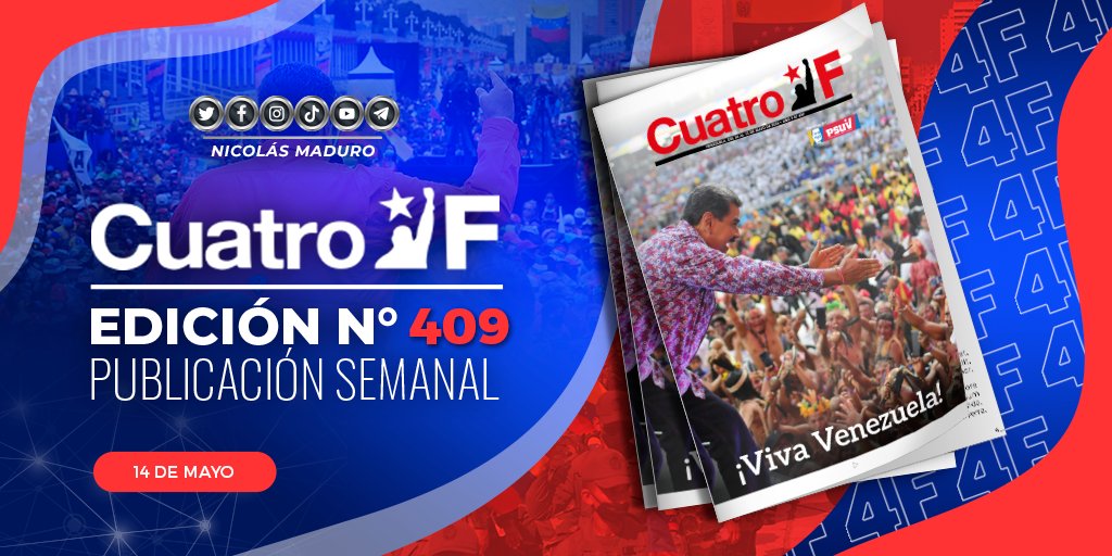 Tenemos un pueblo consciente, alegre, rebelde, aguerrido, dispuesto a luchar por el futuro y por la Paz de Venezuela. Unidos seguiremos defendiendo la verdad de nuestra Patria. ¡La esperanza está en la calle! ¡Viva Venezuela! Los invito a leer y compartir la edición N° 409 del