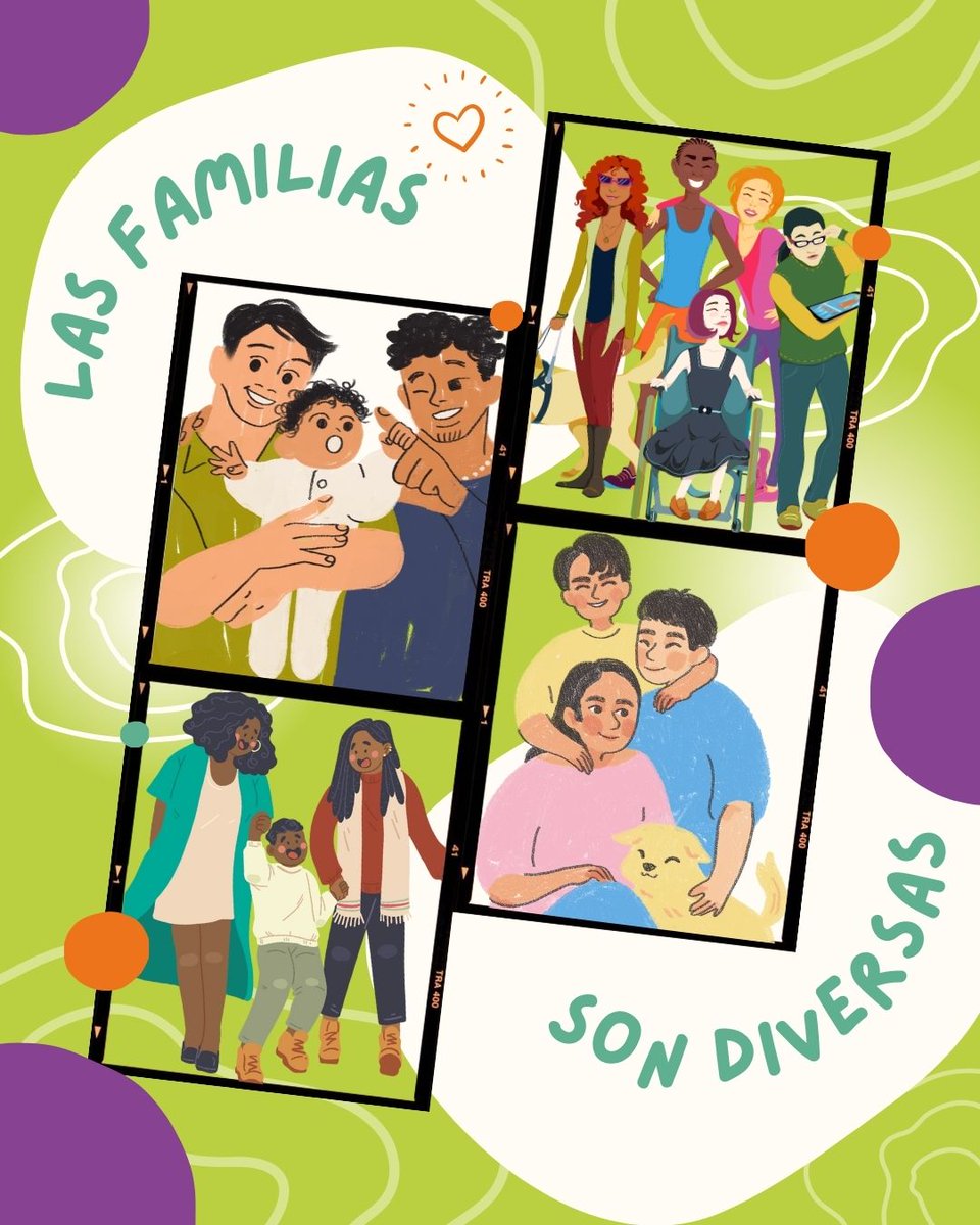 La diversidad familiar es una realidad cada vez más visible en nuestra sociedad.

¡Seamos una gran familia para poder cuidarnos entre todas!

#díainternacionaldelasfamilias #diversidadfamiliar #familias #diversidad #modelosdecrianza