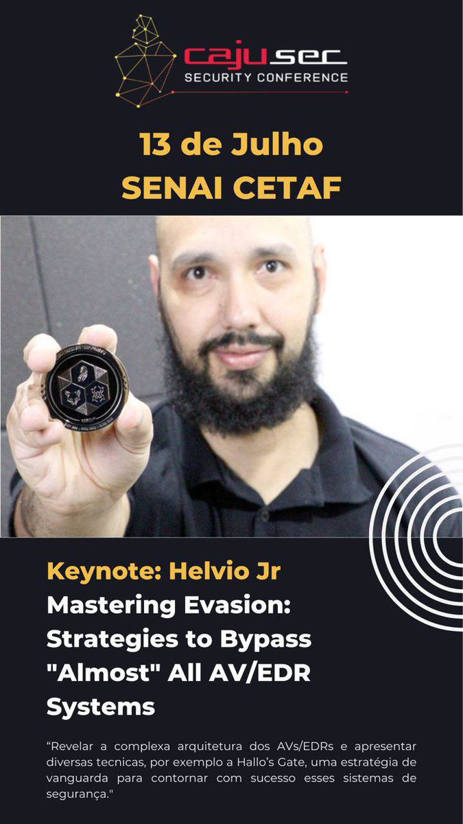 E na nossa grade teremos a participação do grande <a href="/helvioju/">Helvio Junior (M4v3r1cK)</a> ! São poucos ingressos, garanta o seu!
.
#infosec #cajusec2024 #cybersecurity