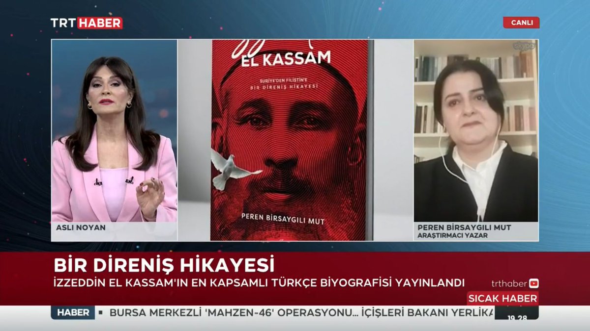 Trt Haber'de Şehit İzzeddin el Kassam ve Filistin direnişini konuştuk. @trthaber