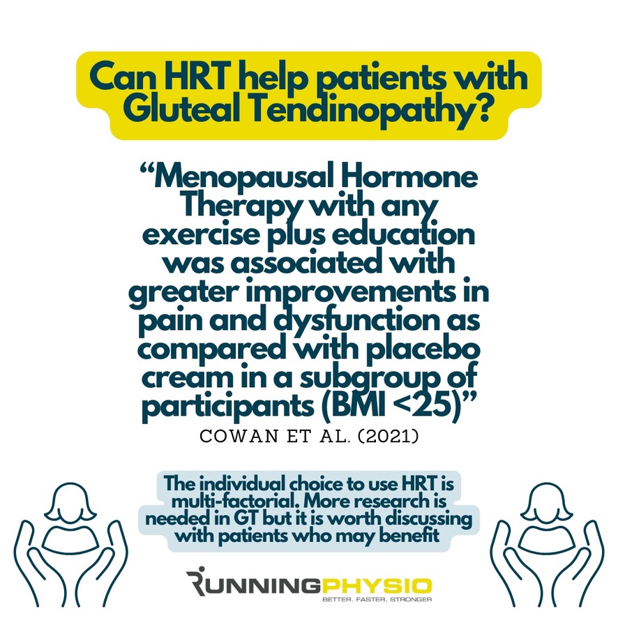 Changes in oestrogen levels influence tendon health, especially around the menopause. Now there's evidence that HRT may help pain and dysfunction.