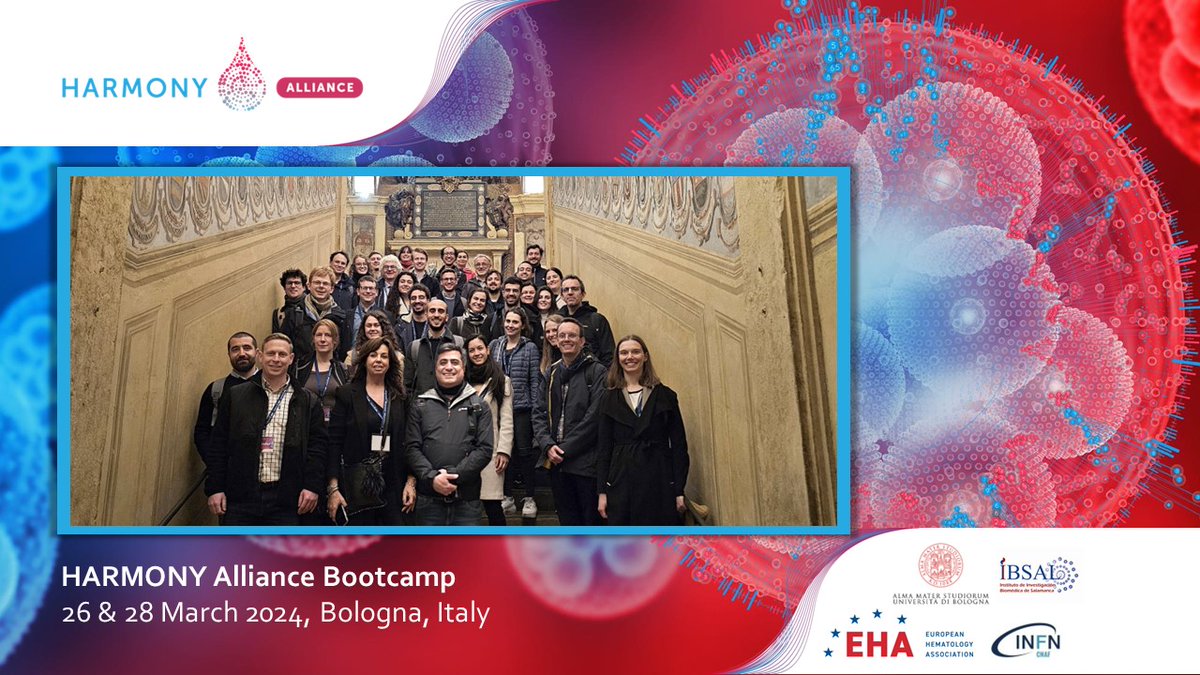 HarmonyFoundEU's tweet photo. Throwback: Read about #BigData Bootcamp, organized in March with @EHA_hematology, @UNIBO, #INFN/CNAF and @IBSAL -> for ambitious early-career hematologists -> #youngtalent #datascience #bigdata #AI #analytics #researchforhealthcare #hematology #research -> https://t.co/FH6Pj2hFnx https://t.co/yZXFx3EHiw