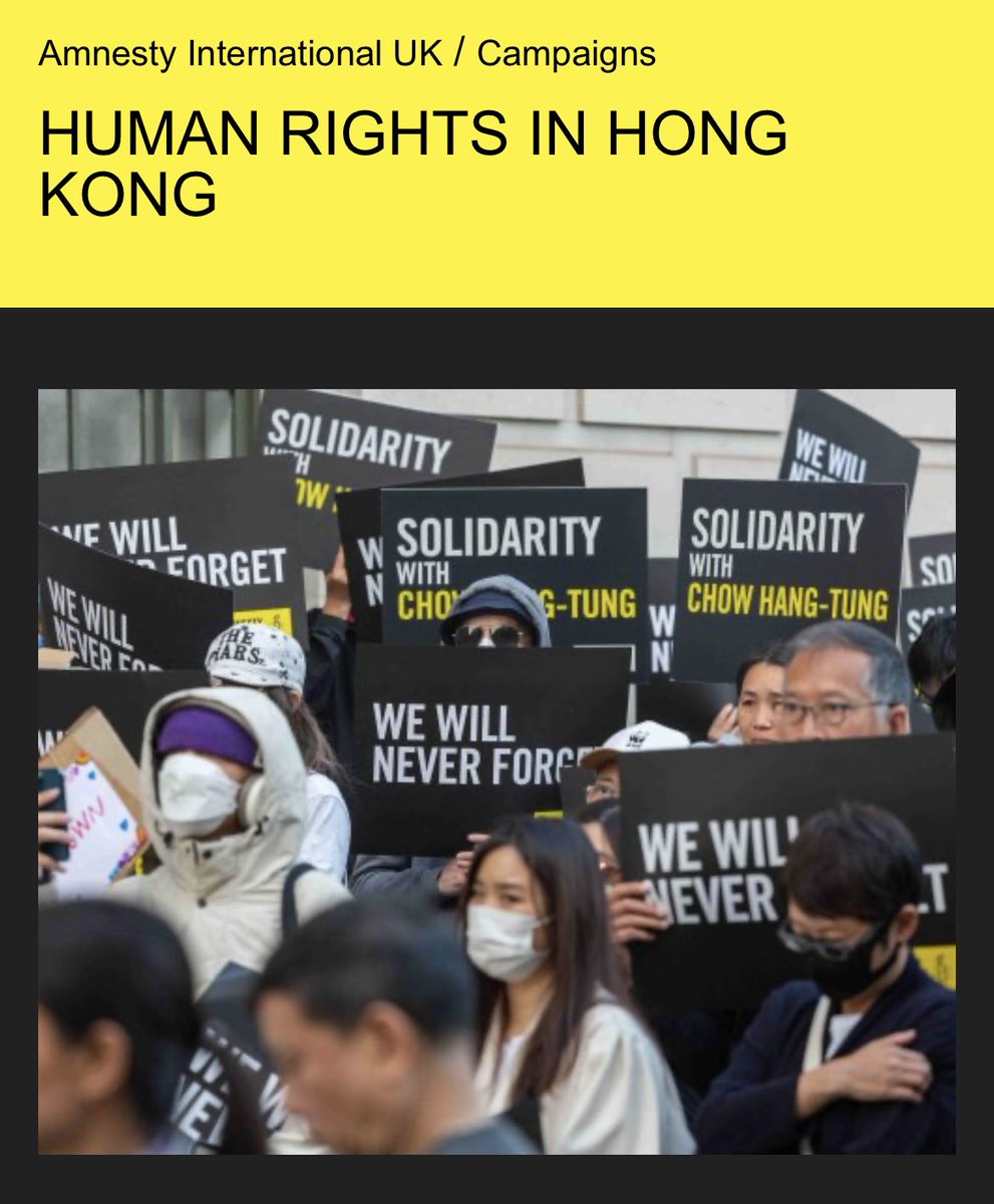 Take a look at this new page on the @AmnestyUK website which focuses on #HumanRights in #HongKong @michaelmohk amnesty.org.uk/issues/human-r…