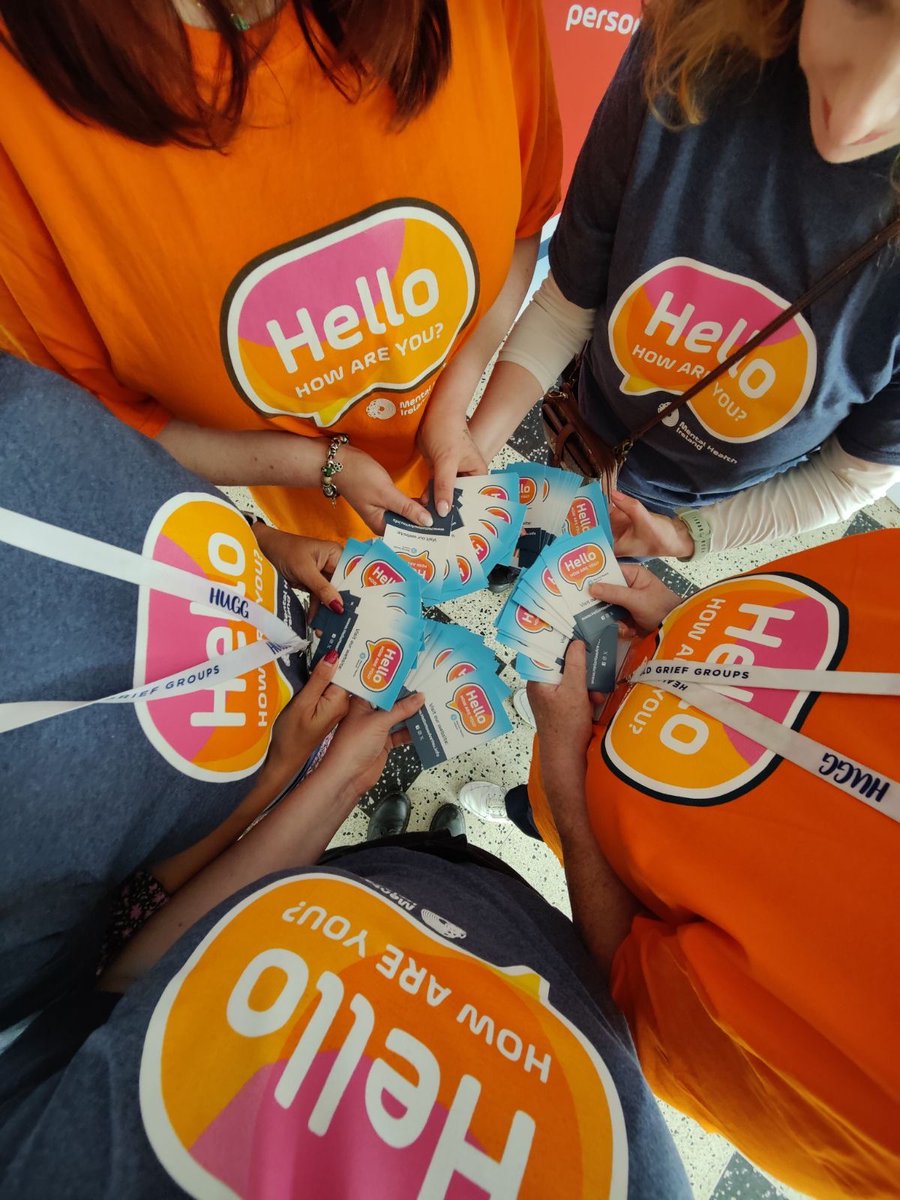 Today we were in @IrishRail stations in #Cork, #Limerick, #DublinHeuston, #Waterford & #Galway to spread the word about our #HelloHowAreYou campaign. What a day, what a celebration, what a team! Remember, even a small conversation can go a really long way.