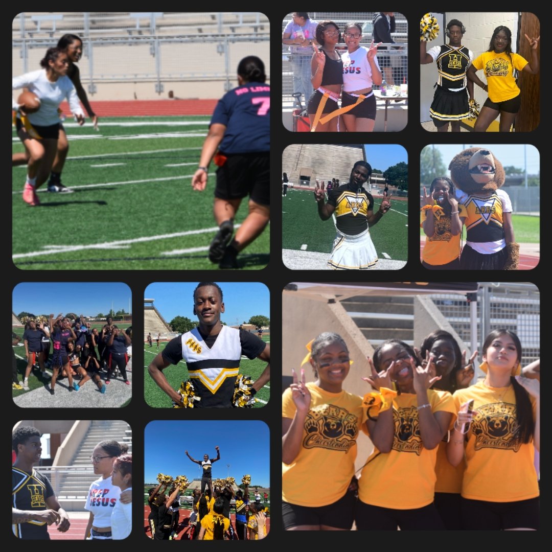 Thank you to everyone who supported the cheerleading fundraiser by attending the powder puff game! Congrats the the Junior Class Girls for their big win versus the Seniors! See you all next year! 🏈🖤💛🐻 <a href="/AliefHastingsHS/">Alief Hastings HS🐾</a>