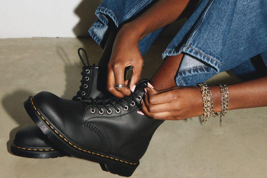 British footwear brand @drmartens has launched a collection of its signature footwear made using recycled leather. Read more here. bit.ly/3yif6KZ #fashion #DrMartens #footwear #leather #retail #retailnews