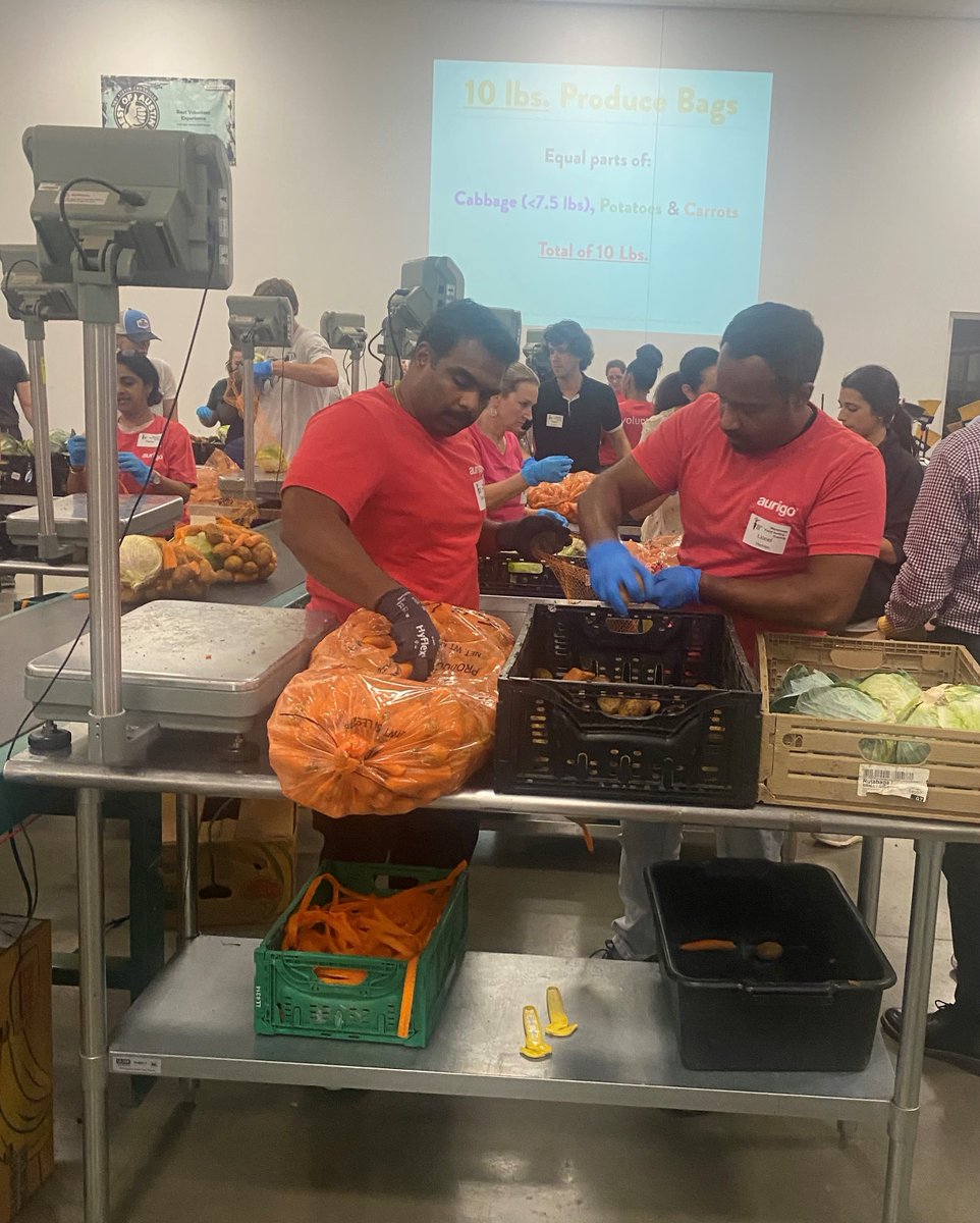 Honored to give back! Our team spent the day volunteering at the Capital Area Food Bank of Texas, packaging food for those in need. Feeling the power of community and teamwork! 

#VolunteerWork #CommunityService #Teamwork #LifeatAurigo #borntobuild #buildabettertomorrow