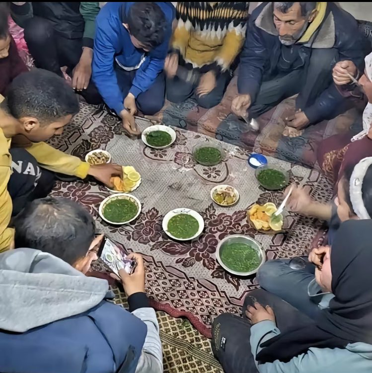 I’ll never forget that after 14 hours of fasting, families in Gaza had to break their fast with lemon and cooked grass because of the forced starvation.

Allah forgive me for the times I’ve been ungrateful.