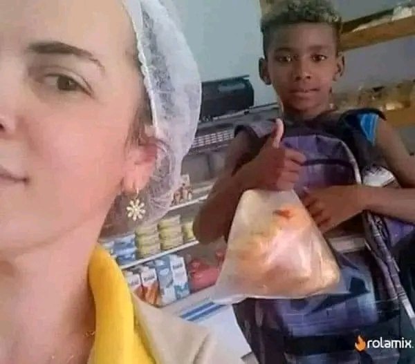'My little buddy went back to school. 🌄 I talked to him I told him, 'If your studies, your food and your studies are paid by the bakery' every day he comes to show me the tasks done and I help him with them. I am his representative at school since he came to town alone and lived