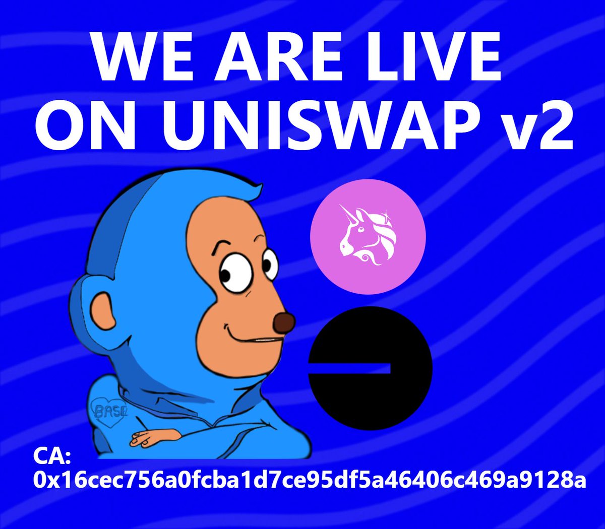 Here we go, the AWK Token is live on Uniswap V2 🐵🔥

CA: 0x16cec756a0fcba1d7ce95df5a46406c469a9128a

✅ Token contract verified

✅ Team tokens locked 365 days

✅ Contract renounced

🔥 0.69% of each Transfer will be burned directly!

#base #meme #awkwardmonkey #memecoin