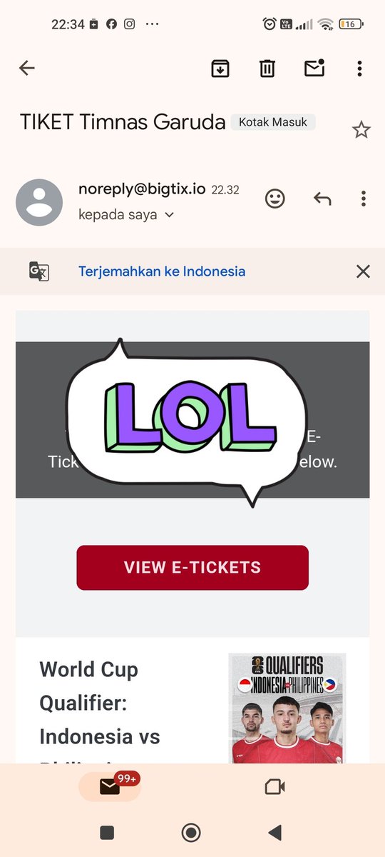 Vii940109's tweet photo. Yang mau jastip tiket Indonesia Vs Iraq maupun Indonesia Vs Philipina boleh DM aku ya, pake identitas milik kamu sendiri

Alhamdulillah sudah berhasil 6 tiket https://t.co/HZucG4iZAM