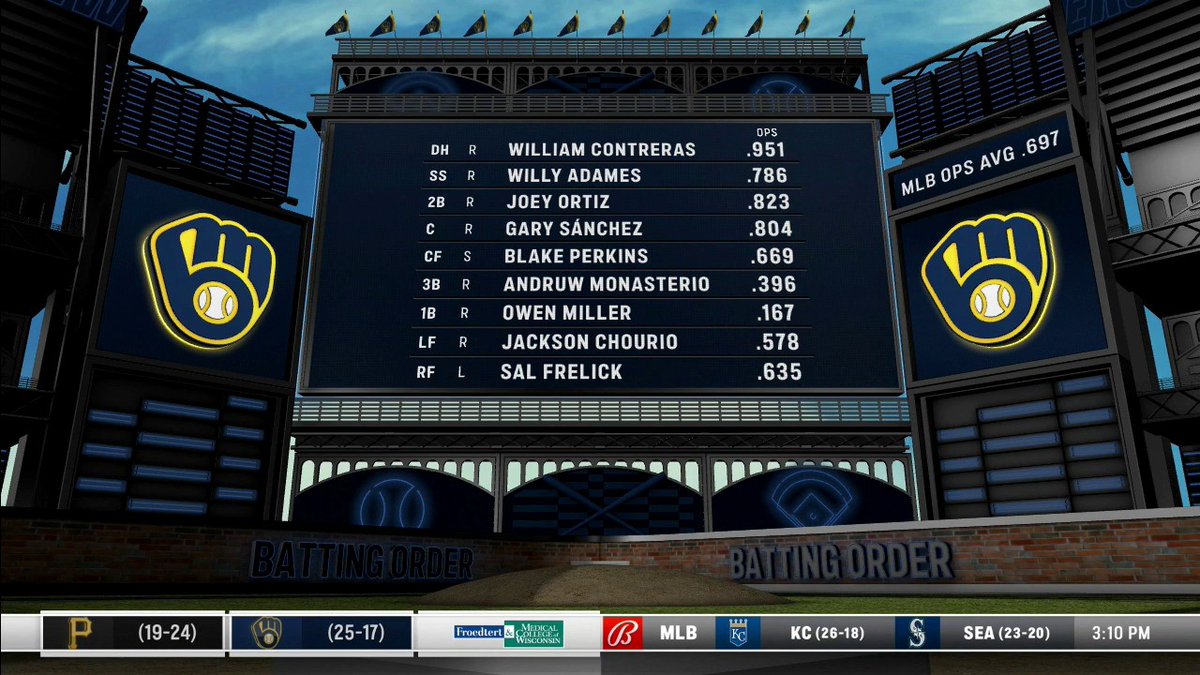Who's your pick to go yard? 🤔 #Brewers // #ThisIsMyCrew