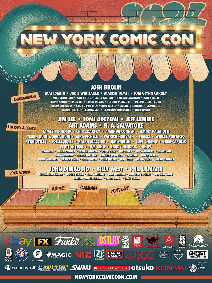 NYCC 2024 🍎💥 Let’s get this bread October 17-20. We’ll continue to stock our shelves with more guests, exhibitors, and partners, but for now get in line for tickets and save the dates here: nycomic24.com/ticketinfo
