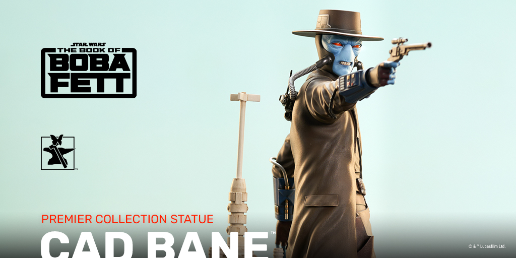 Cold, cruel, and calculating Bane would literally track his prey to the ends of the galaxy if required. The STAR WARS: THE BOOK OF BOBA FETT™ - Cad Bane™ Premier Collection Statue is available to order at bit.ly/CAD_BANE_PREMI….

#StarWars #TheBookofBobaFett #CadBane