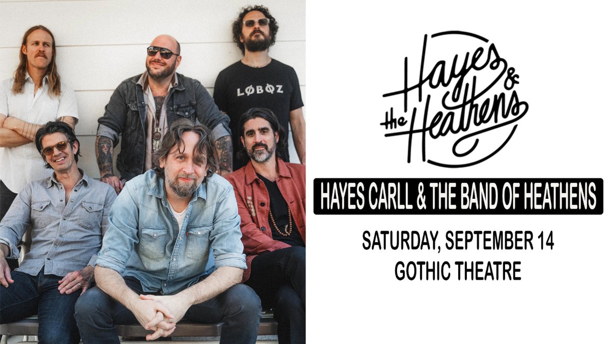 double trouble 👀 Hayes Carll & The Band of Heathens team up for an extra special collaborative 2hr performance on sat, sept 14 presale begins at 12p today  🎫 on sale fri