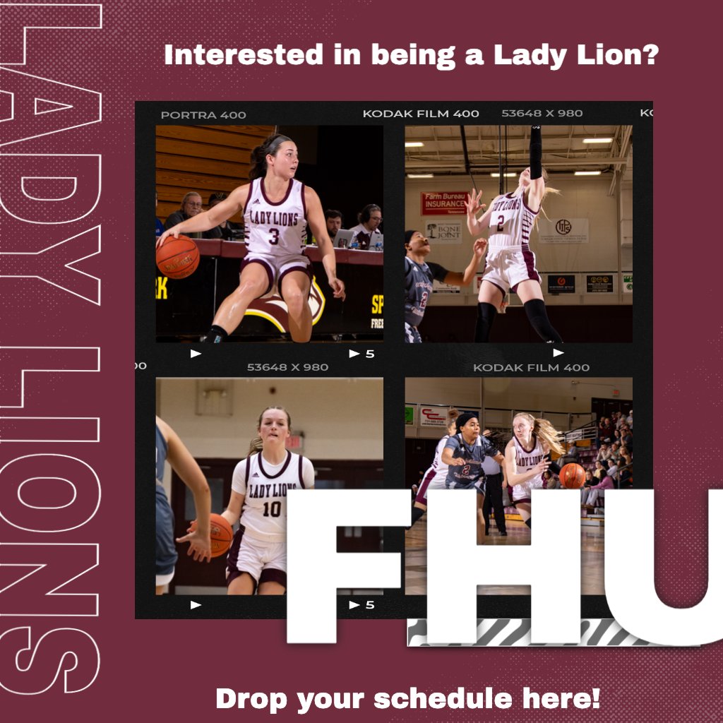 @fhuwbb will be headed to Louisville this weekend to look for future Lady Lions! Drop your schedule below 👇 if interested in being a Lady 🦁
