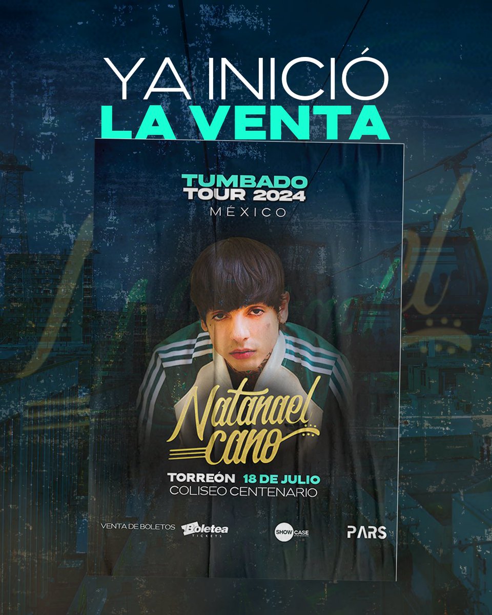 ¡Ya arranco la venta para el concierto de Natanael Cano! 🙌🙌🙌 Los puedes comprar aquí: bit.ly/NatanaelCanoCo…