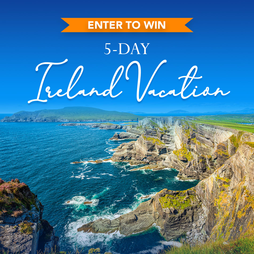 Enter for a chance to win a 5-day Ireland vacation with CIE Tours, and let us help you get a taste of Ireland’s stunning beauty! Don’t miss out; you have until July 14th, 2024 - good luck! novakadventures.com/contest