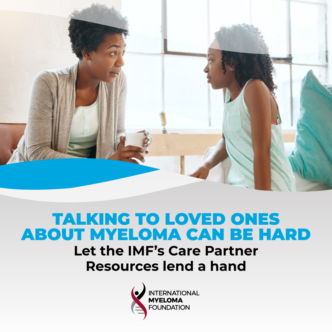 It can be hard to talk to kids and grandkids about myeloma, but the IMF is here to help. Thanks to @Pfizer, the IMF's Care Partner Resource page can help you navigate your way: mmsm.link/3lQtJPO