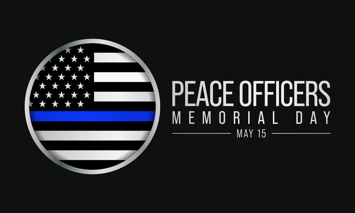Peace Officer Memorial Day honors and remembers the local, state, and federal peace officers who have died in the line of duty while protecting our nation. We thank you for your service. #portjervisny #peaceofficers #nationsheroes