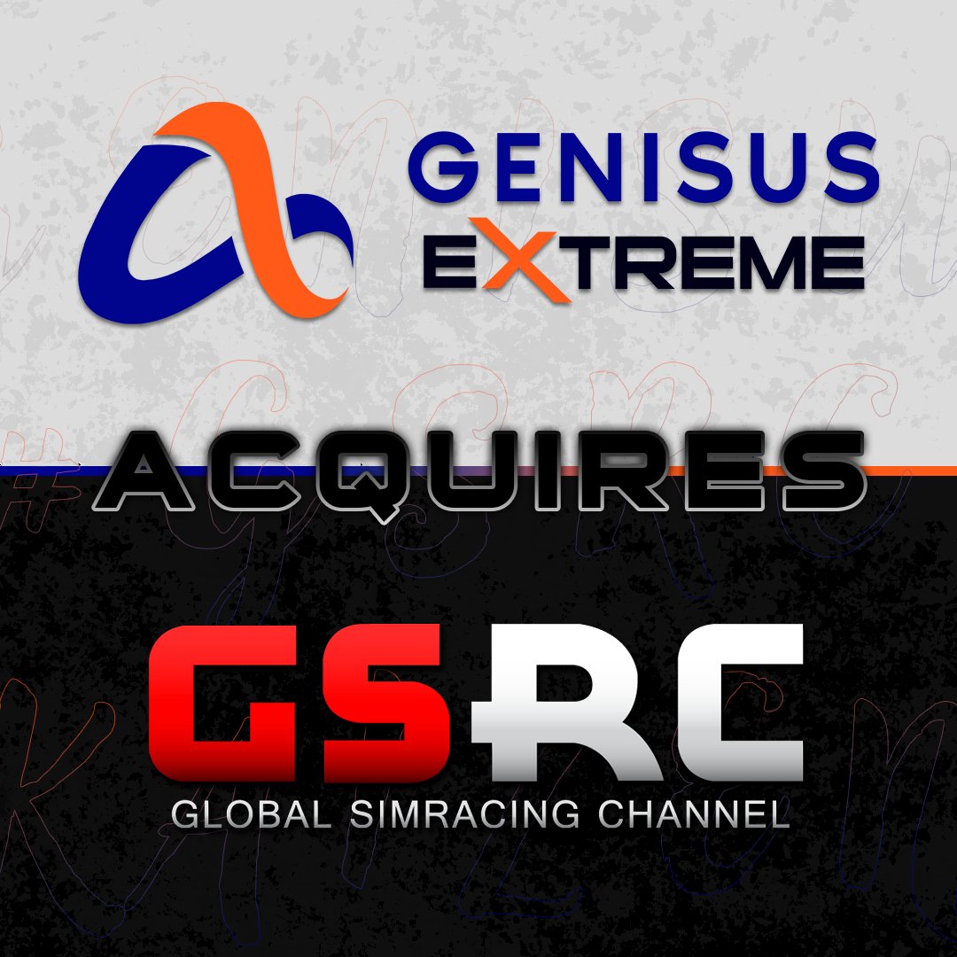Genisus Extreme Media (Pty) Ltd is proud to announce that we have acquired Global SimRacing Channel under our brand!

Stay tuned for an exciting future as we embark on this exciting journey together. 
For any enquiries please contact gsrc@genisusextreme.com   

(1/2)