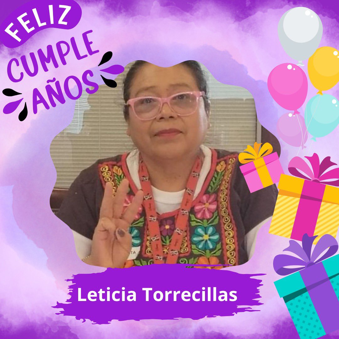 Las Constituyentes MX Feministas queremos desearle un feliz cumpleaños a nuestra hermana Leti Torrecillas y agradecerle el trabajo realizado para la colectiva. ¡¡Brindamos por ti hermana!!