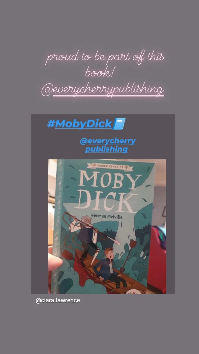 When you are the voice of this fab Audio book!   📘 🎙 
@every_cherry @SweetCherryPub 
#MobyDick #Send #Sen #learningdisability #children #book #reading 📘📘📒📕📗