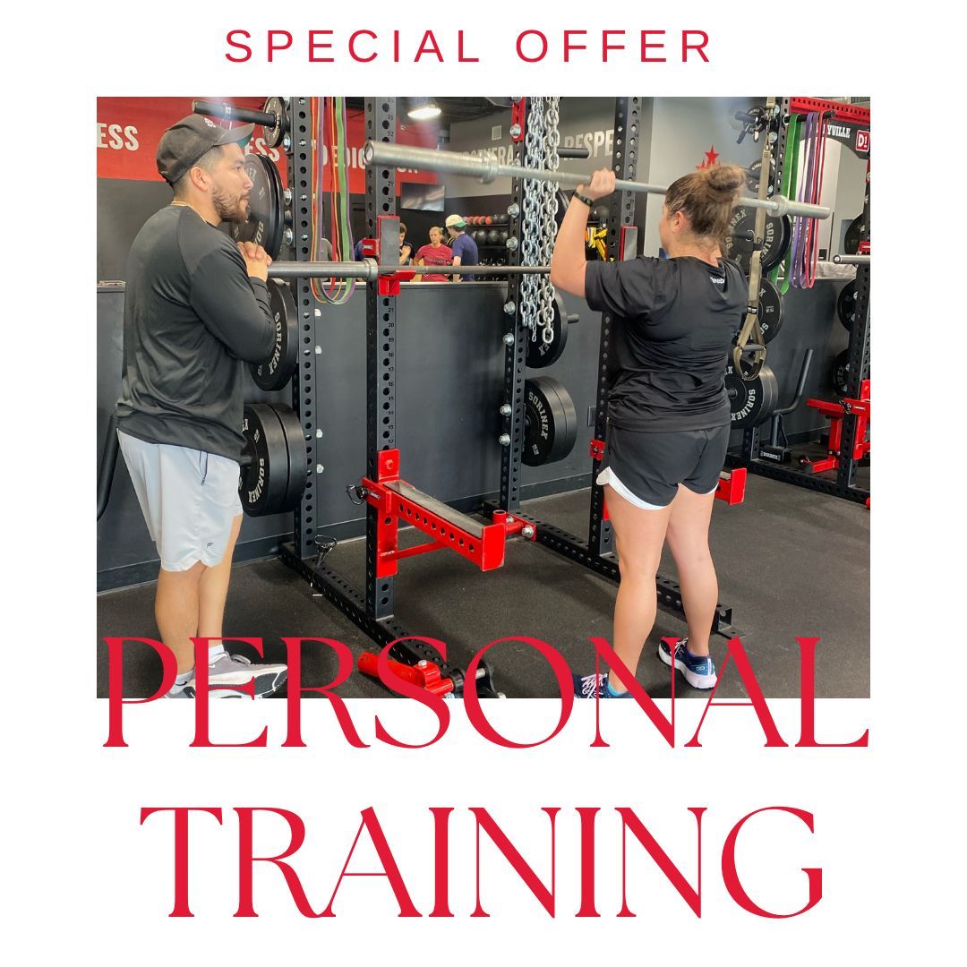 BUY 5 GET 1 SESSION FREE! 

Come see why training at D1 Colleyville with a personal trainer is worth the HYPE!