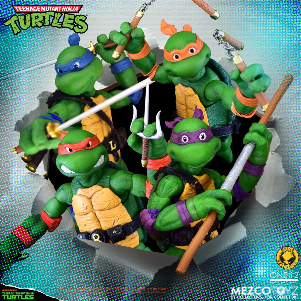 Cowabunga! The #TeenageMutantNinjaTurtles jumped out of the TV set and onto your shelf! 🐢

Available for preorder - Limited Supplies Available

Check it out here: mezcotoyz.com/one-12-collect…