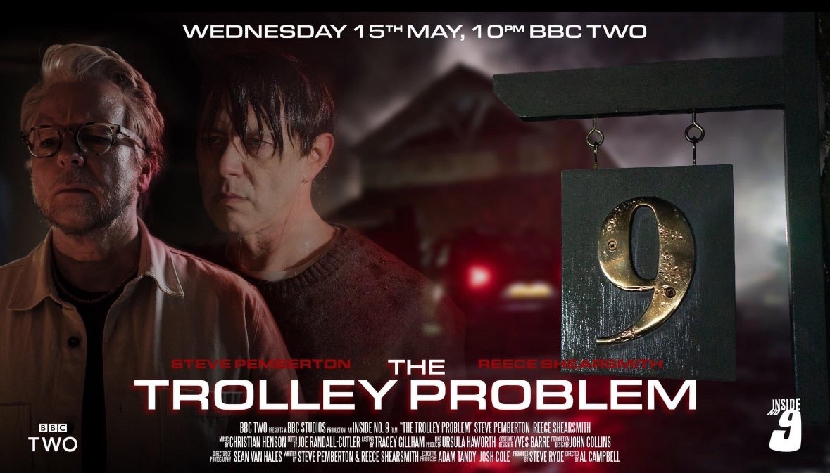 Hope all 100.1k of you can tune in to @BBCTwo at 10pm tonight for ‘The Trolley Problem’. It’s a goodie.
#InsideNo9