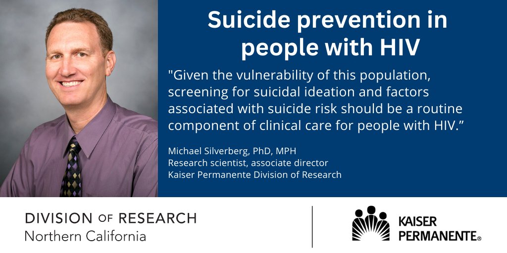 New in #JournalofAffectiveDisorders: ID'ing risk factors for suicidal ideation in people with #HIV. bit.ly/3JZOnWr Read more: k-p.li/3V19Bth @mjsilverb @UCSFPsychiatry @kpnorcal