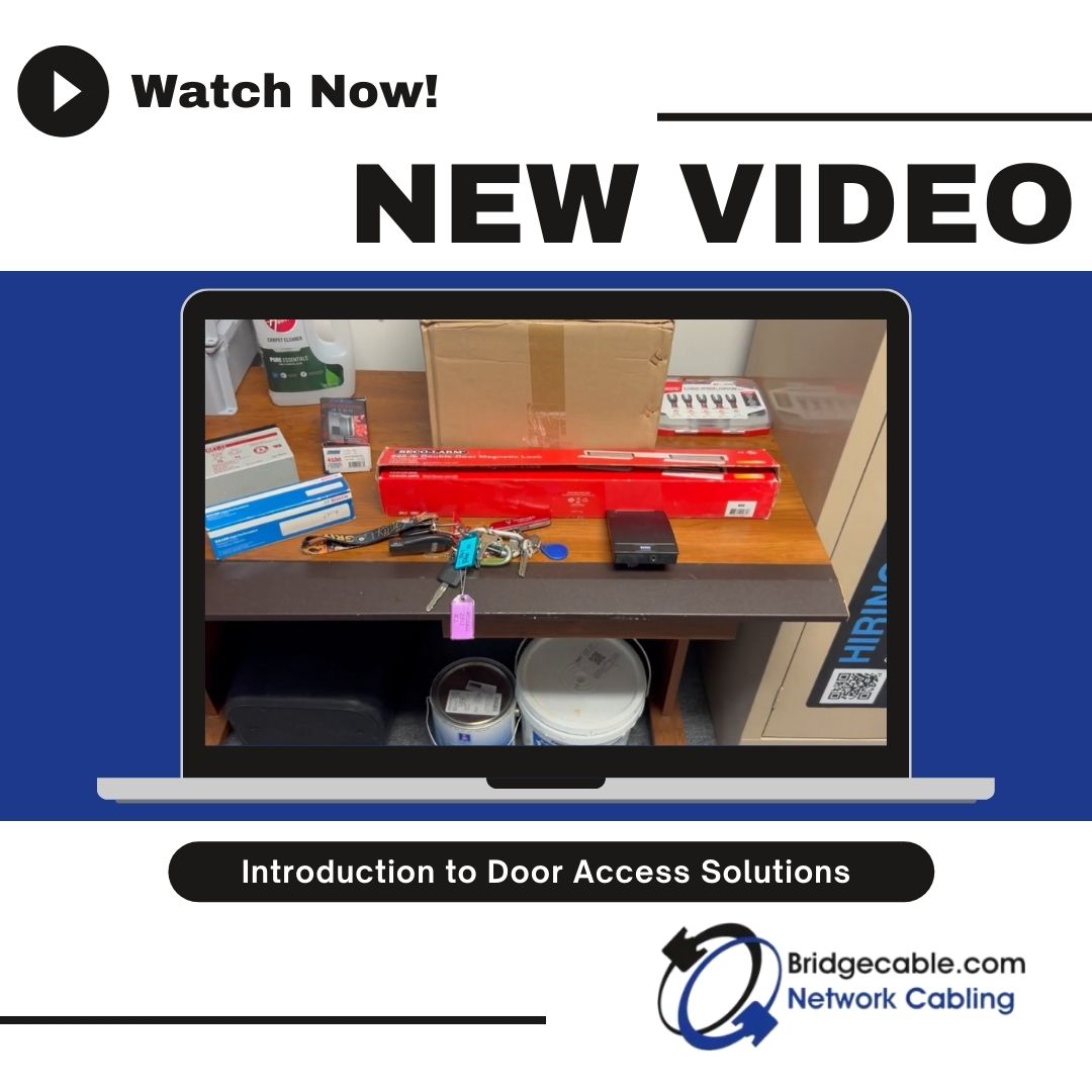 #Newvideo on YouTube is up! 👏 Watch Paul do a review of #dooracess solutions: youtu.be/RrCIV6udvJg?fe…

#dooraccesscontrol #accesscontrol #accesscontrolsystem #accesscontrolsolutions #datacabling #networkcabling #structuredcabling #accesscontrolsecurity