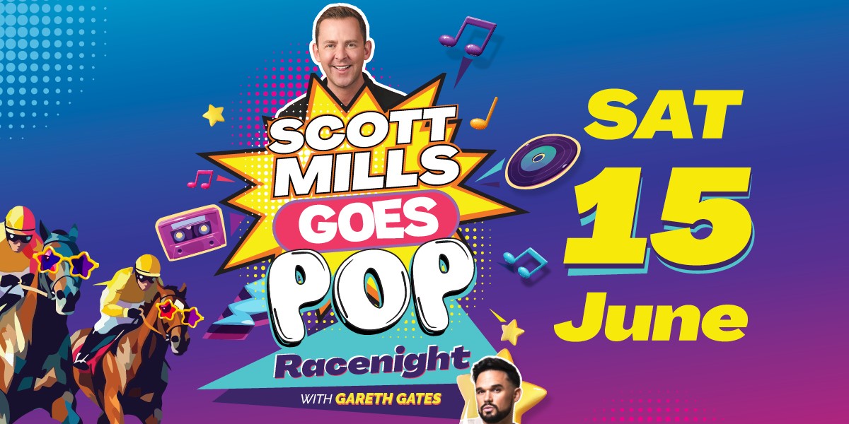 It's nearly SUMMER time! 🌞

Spend your summer nights with us here at Uttoxeter Racecourse. Why not join us on 15th June for our @scott_mills Goes Pop Racenight? We even have @Gareth_Gates as a special guest! 🏇🎤

1 MONTH TO GO! 🤩

Book now 🎟️👉 brnw.ch/21wJOlw