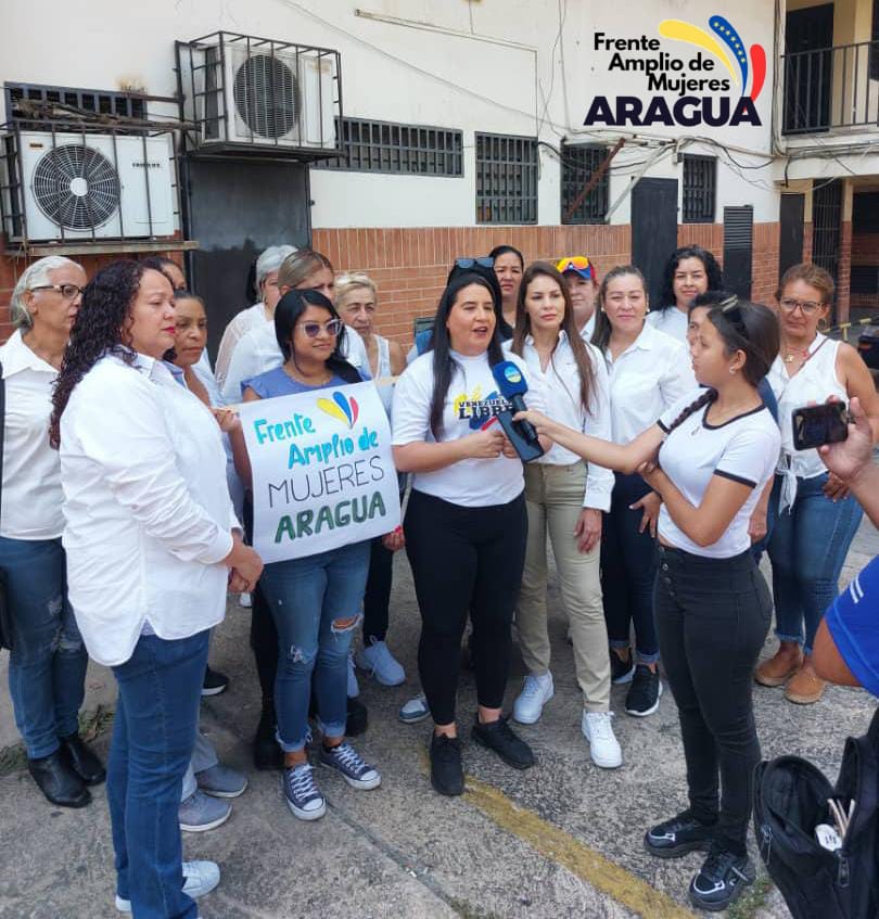 El Frente Amplio de Mujeres capitulo #Aragua, constituido en comando por la candidatura de @EdmundoGU, invitó a todas las mujeres aragueñas a sumarse a la campaña electoral por el triunfo de la democracia, este 28 de julio. #UnidadYVoto @FrentAmplioVzla @unidadvenezuela