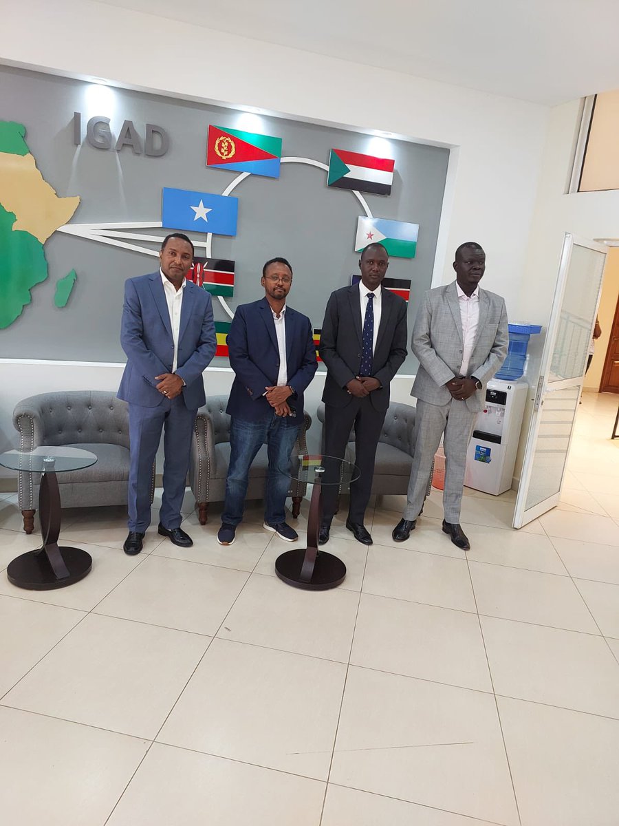 Honored to welcome Hon. Pal Deng, South Sudan's Minister of Water Resources and Irrigation, to #icpac_igad. We had productive discussions on early flood warnings and weather forecasting to enhance regional resilience. #IGADsecretariat