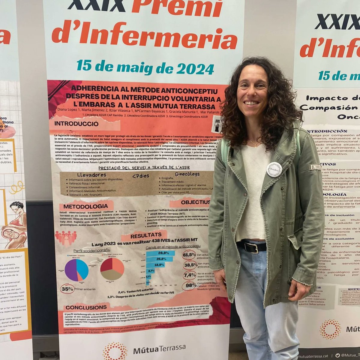 Avui s'ha celebrat  el #29PremiInfermeriaMT 
Les Llevadores de l'#ASSIR I Sala de Parts han participat  amb la presentació d'un treball sobre els grups de #Paternitat Corresponsable  i tres pòsters

<a href="/InfermeriaMT/">InfermeriaMT</a>