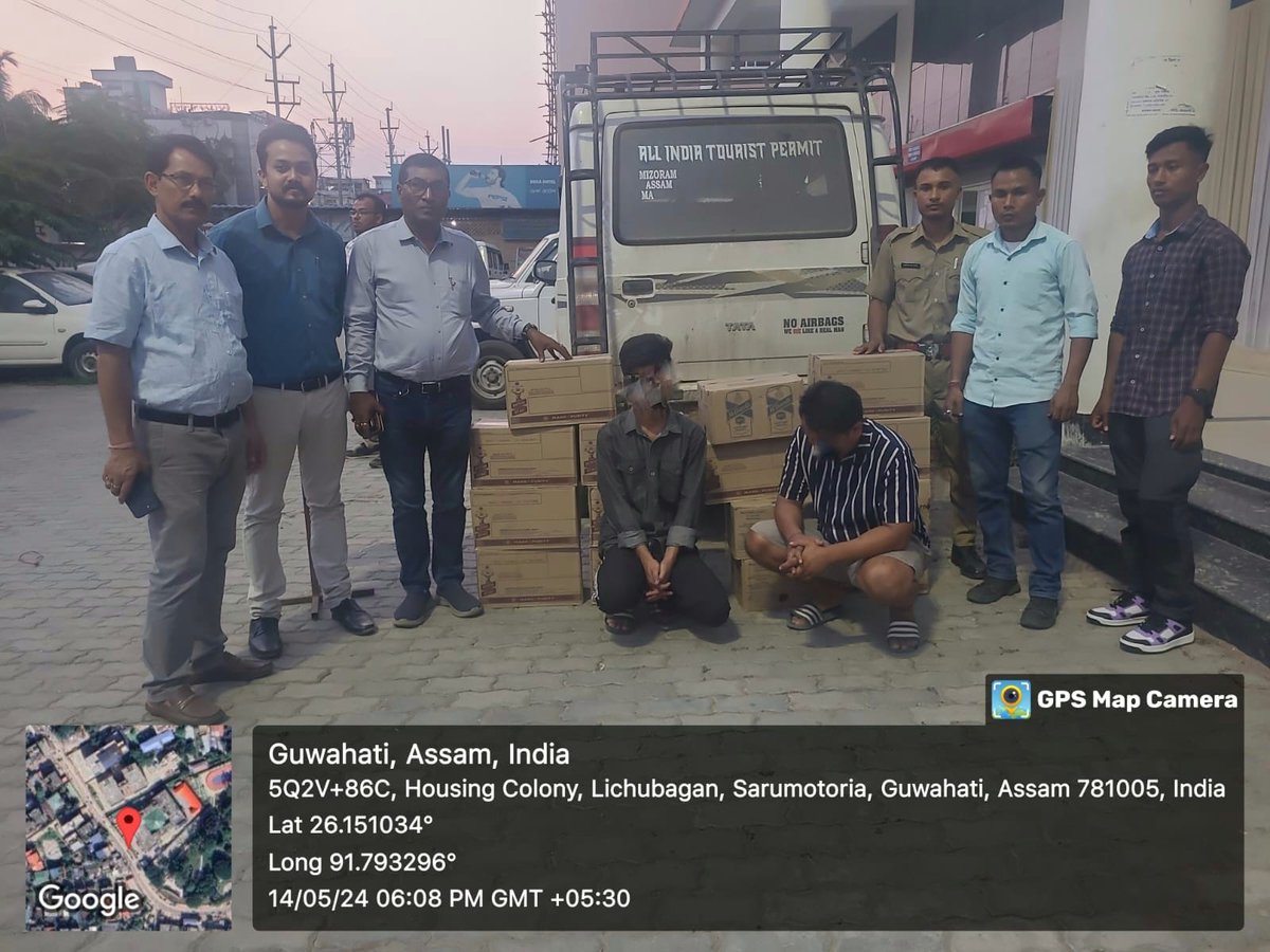 Yesterday, Team Kamrup M and Team Biswanath from <a href="/AssamExcise/">Excise Assam</a> seized 40 cases of IMFL along with a vehicle, with an estimated value of 10.6 lakhs, as part of their #IllegalLiquorFreeAssam initiative.