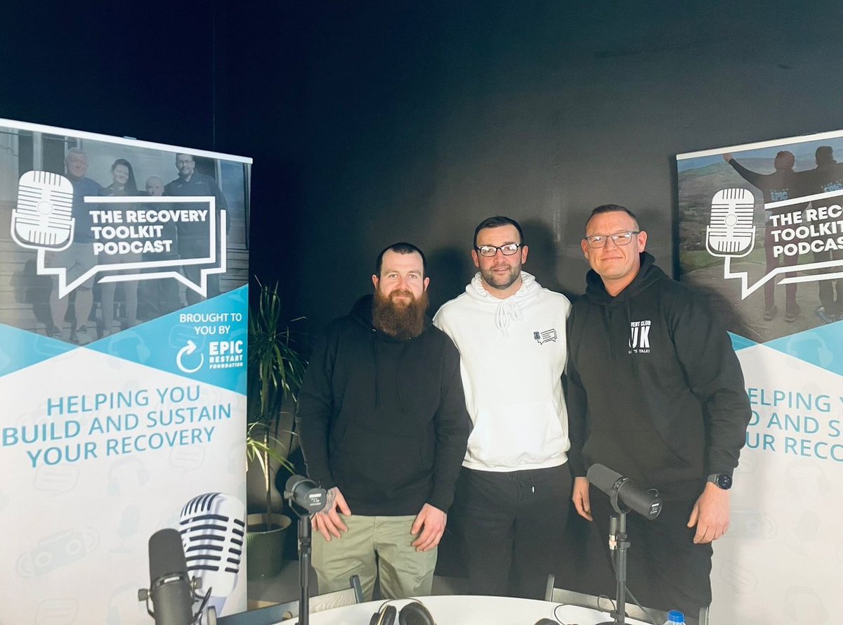EPIC Restart Foundation (@epicrestart) on Twitter photo New episode of The Recovery Toolkit Podcast, out now!
<a href="/richiepaxton/">Richie Paxton</a> is joined in this episode by Craig & Trevor. In this episode, the guys cover what brought them into recovery & what recovery means to them.
Listen now on all major podcast platforms.
open.spotify.com/episode/79KZ4b… New episode of The Recovery Toolkit Podcast, out now!
<a href="/richiepaxton/">Richie Paxton</a> is joined in this episode by Craig & Trevor. In this episode, the guys cover what brought them into recovery & what recovery means to them.
Listen now on all major podcast platforms.
open.spotify.com/episode/79KZ4b…
