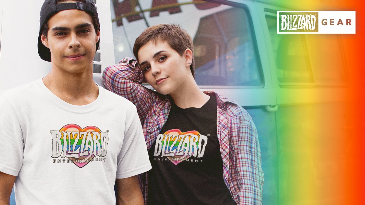 Celebrate Pride with Blizzard! Led by the Blizzard LGBT+ Employee Network, this year’s Pride collection benefits The Trevor Project. 🔗 blizz.ly/3UJthQV