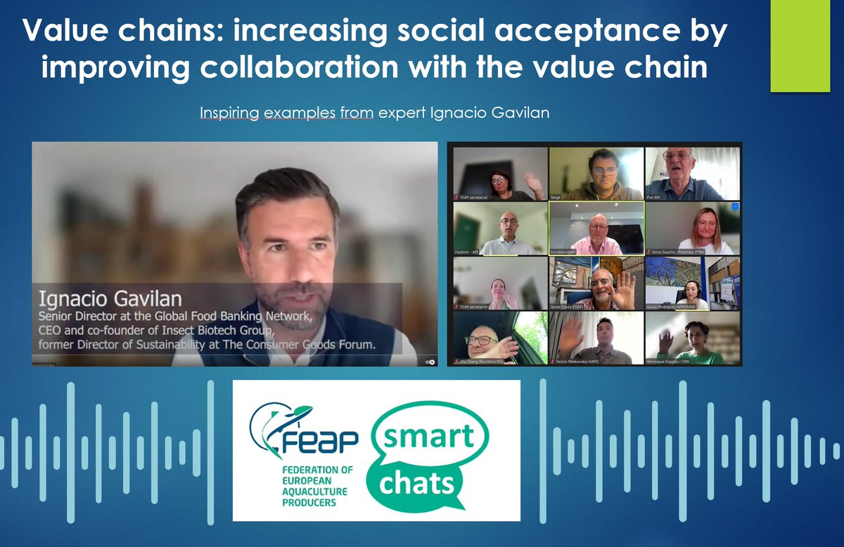 🚀🐟#Aquaculture is the future... but how to improve understanding & desire for the future? 

Our latest #FEAPsmart chat with expert #IgnacioGavilan explored many steps from #valuechain to #socialacceptance, #crisismanagement & #trustbuilding 
📼watch at feap.info/index.php/smar…