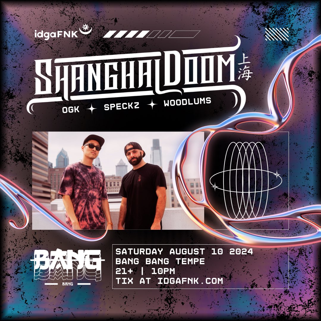 SHANGHAI DOOM ☄️ I think we all remember that FNKtion afters with @ShanghaiDoom This one gonna be wild up in Bang Bang $15 Presales on sale now!! 🎫 idgaFNK.com