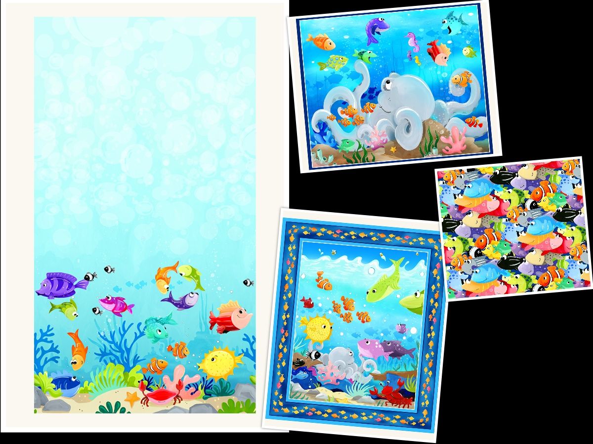 The Under the Sea Quilt Panel, created by Susybee, measures 36 by 43 inches, making it a perfect choice for crafting quilts. Ideal for baby showers and baby boy quilts, this panel is crafted from quilting cotton, sewing enthusiasts. buff.ly/3ItzoTK