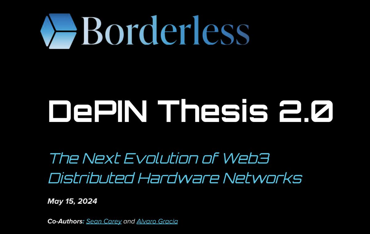 1/ In Sep 2022 we published our initial DePIN thesis (aka DePIN Thesis 1.0) along with the launch of our DePIN Fund I (Focused primarily on the @helium ecosystem) and our DePIN Fund II (Focused on the early days of a category that was undefined at that time) backed by key