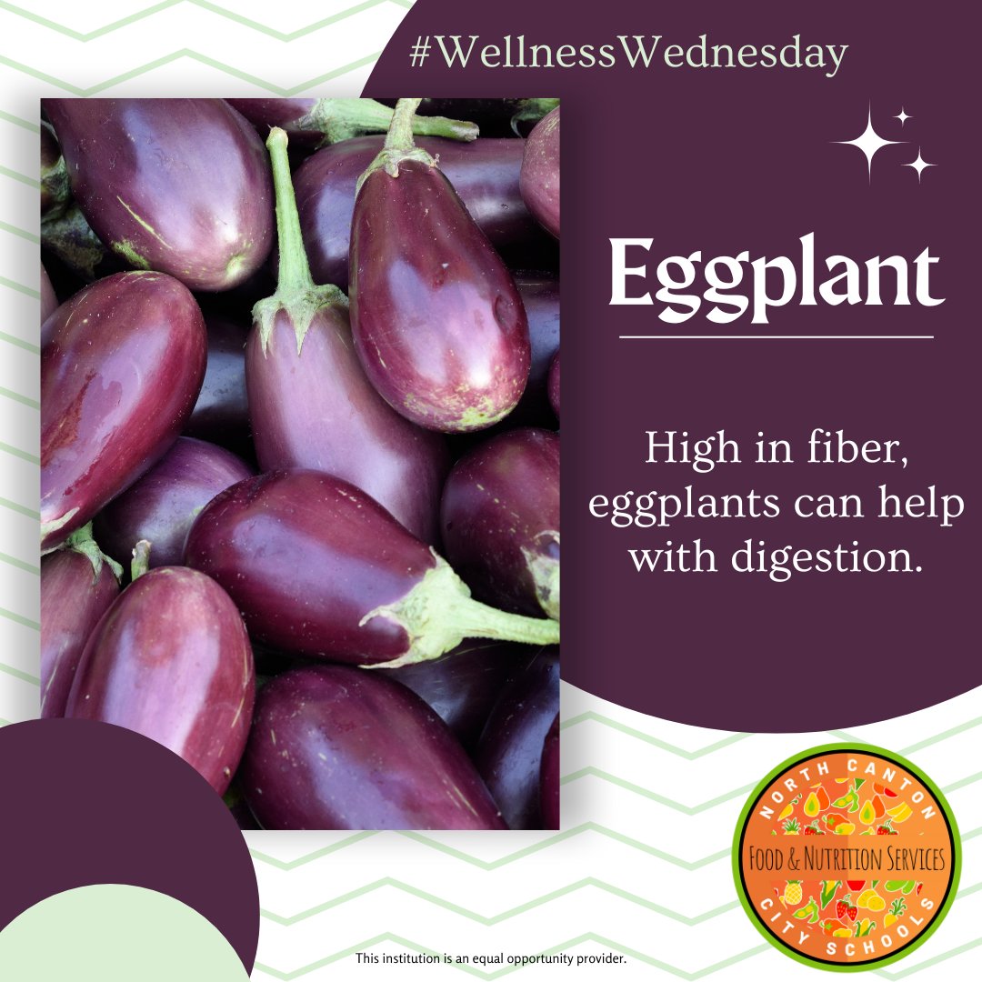 Eggplants have a unique flavor related to potatoes, tomatoes, and peppers. 🍆

<a href="/nccsvikings/">North Canton City Schools</a> #NorthCantonOH #NorthCantonOhio #NorthCanton #OHschools #StarkCounty