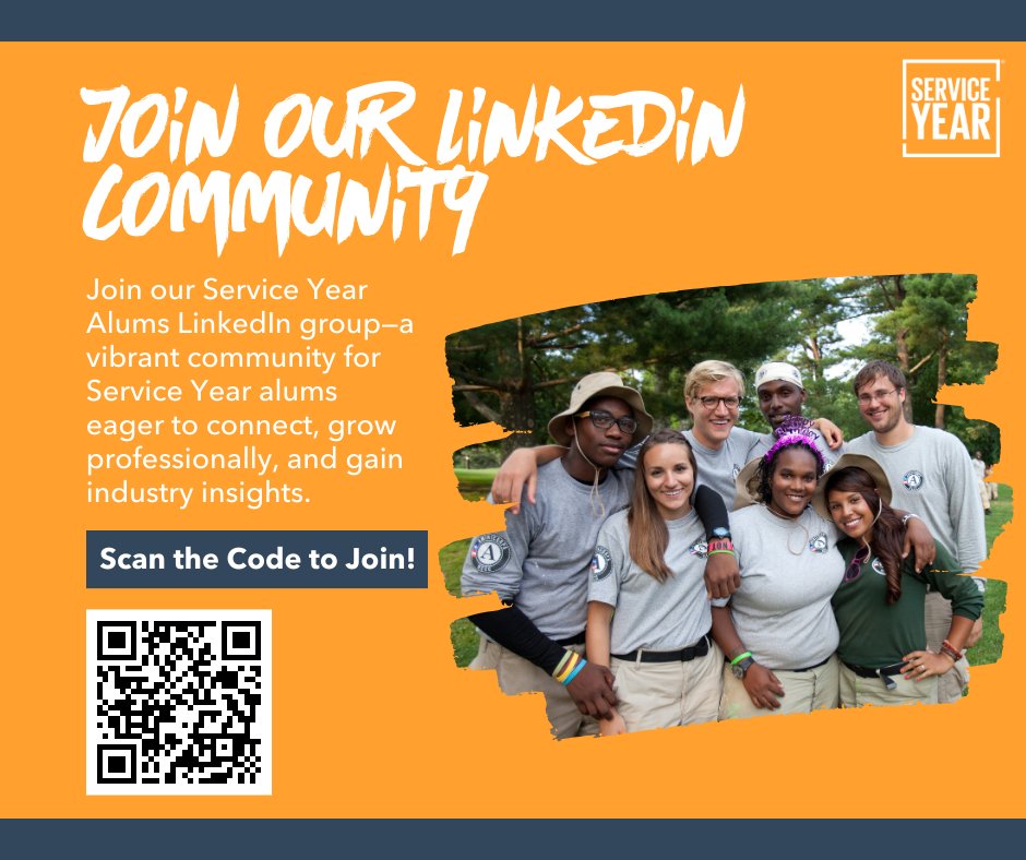 Are you a #AmeriCorps or #ServiceYear Alum? Join our #ServiceYear Alum LinkedIn group for networking, career growth & industry insights. Connect with peers, access exclusive content, and stay ahead in the #nationalservice field.

#Joinournetwork here: linkedin.com/groups/105198/